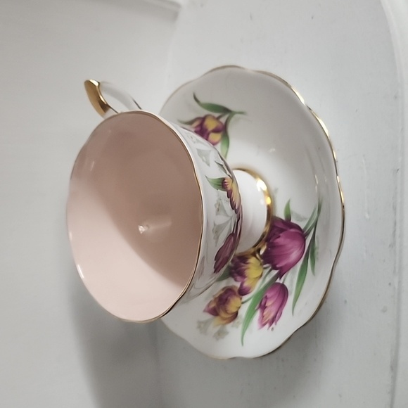 Tulip Tea Cup , Royal Standard Teacup , Fantasy Pattern , Floral Tea Cup - Picture 5 of 9